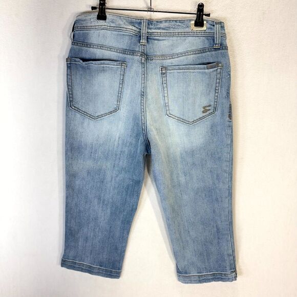 Seven7 Audrey Skimmer Jean Capris Womens‎ Size 8 - Picture 3 of 12
